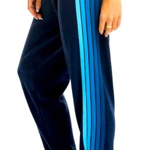 Aviation Nation 5 Stripe Sweatpants - Blue